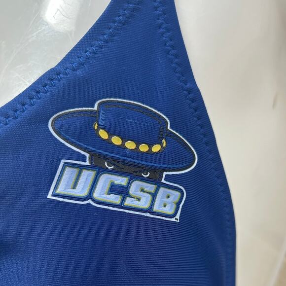 Collegiate UCSB Blue Bikini Top size XL - Picture 2 of 10